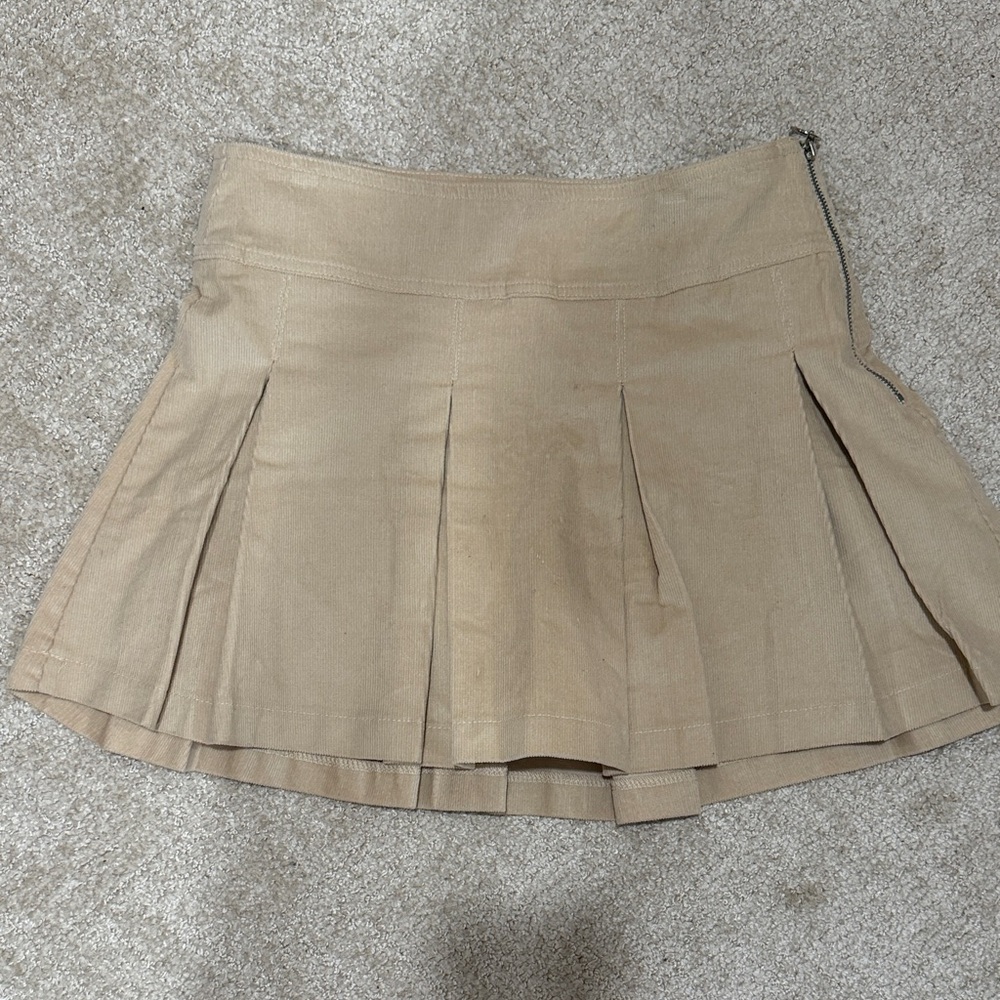 NWOT Bershka Corduroy Mini Skirt
